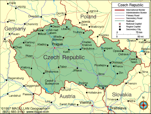 Czech History Map